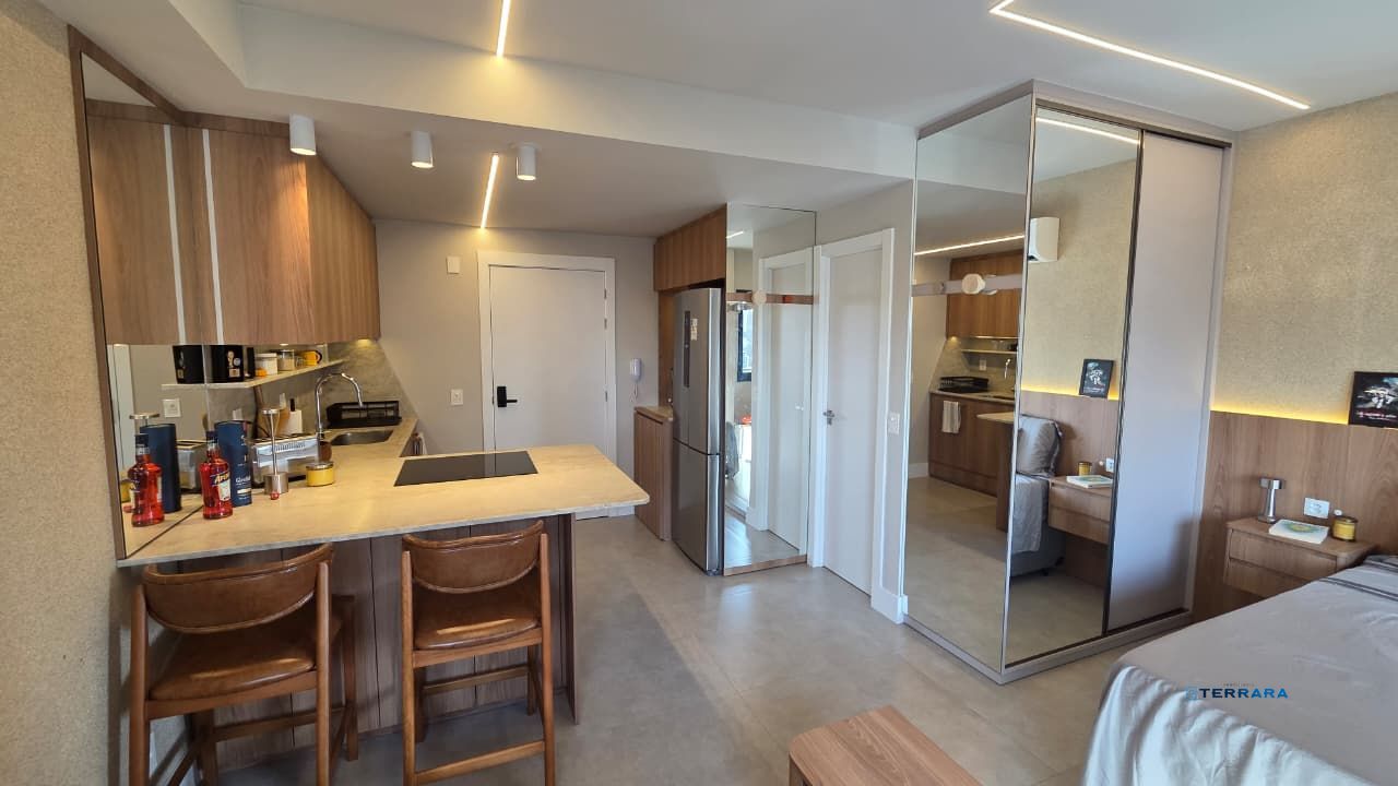 Apartamento de 1 dormitorio cuidadosamente mobiliado no bairro boa vista.