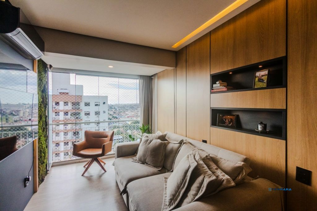 Apartamento com sacada integrada e vista privilegiada