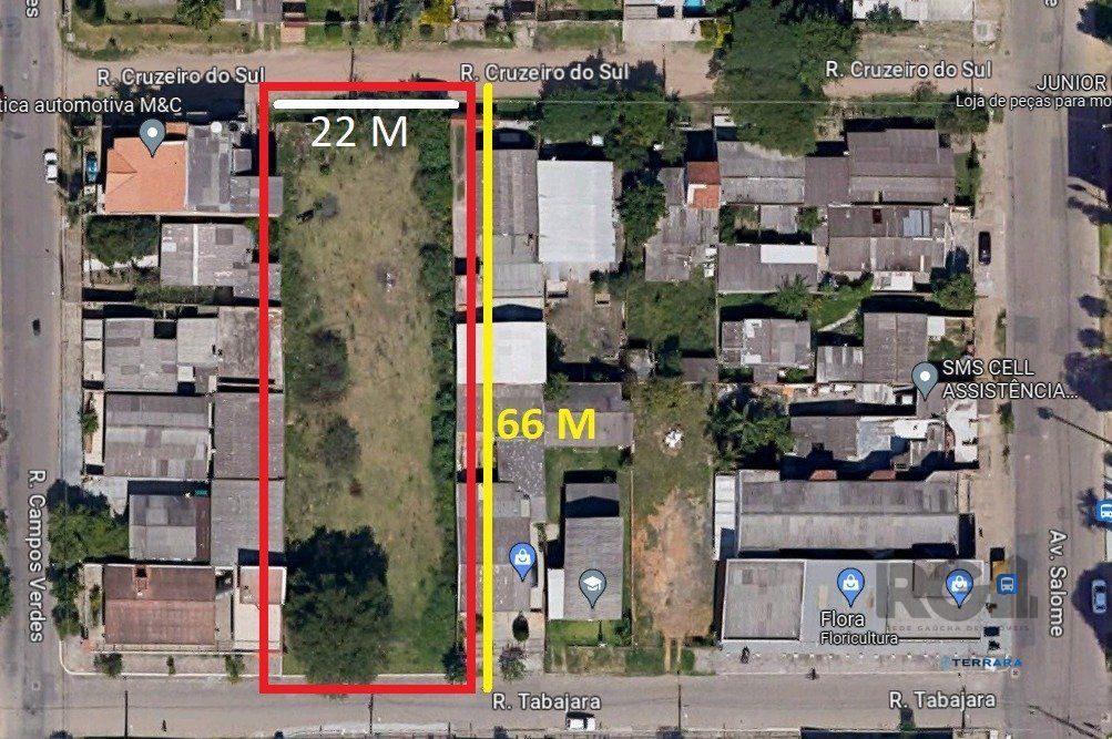 4 TERRENOS de 363m² cada, localizado em um dos bairros mais movimentados em Alvorada