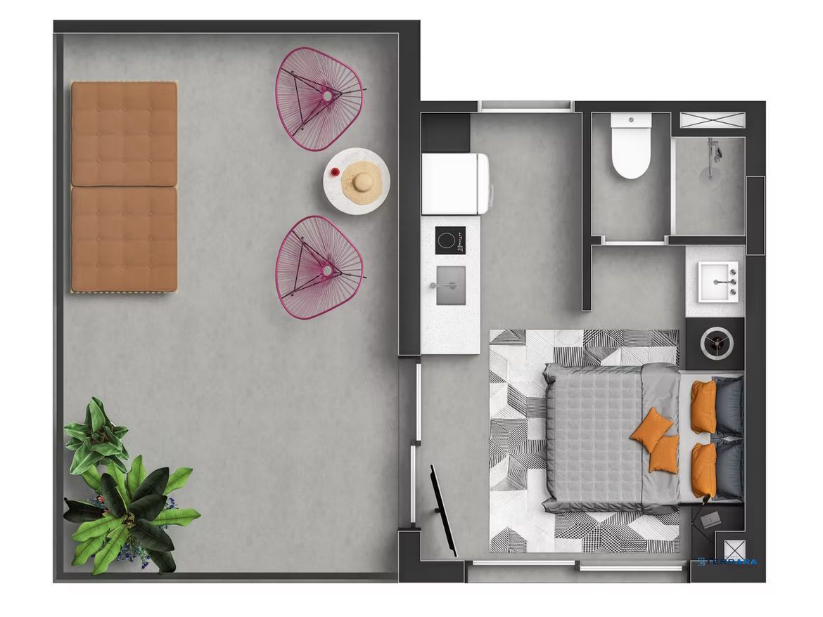 Apartamento, 1 quarto, à venda, 37 m², Floresta - Porto Alegre — foto 2