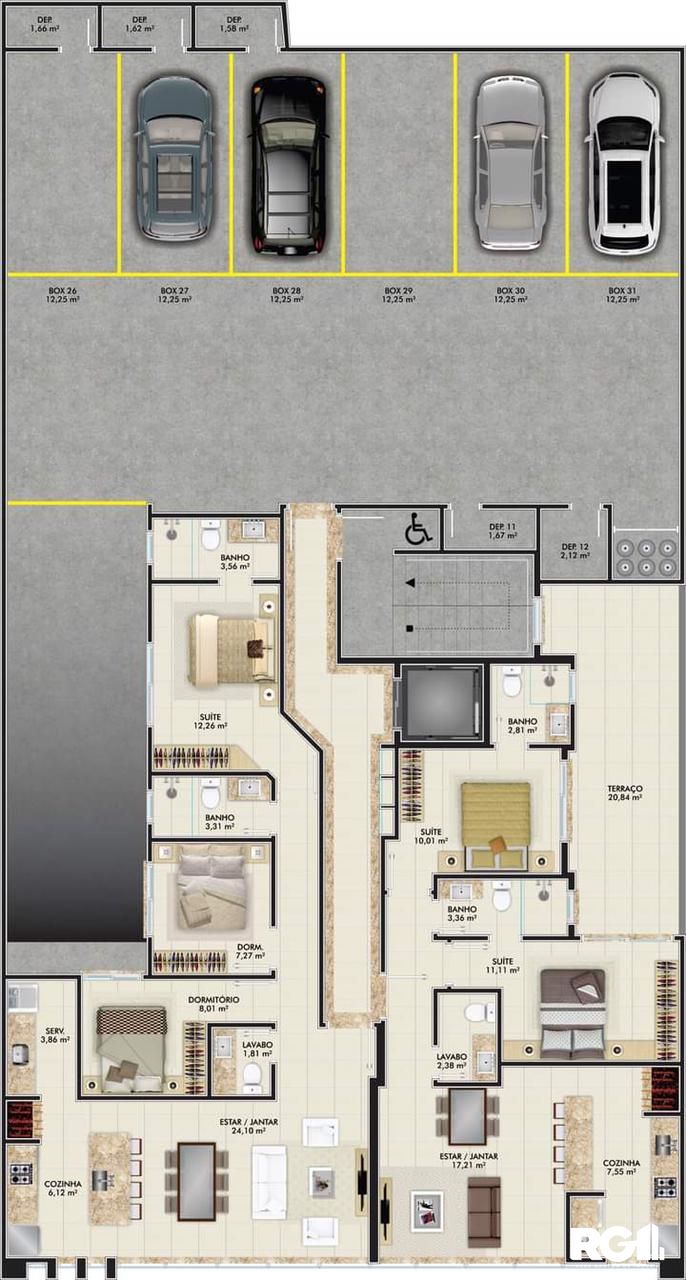 Apartamento à venda com 2 quartos, 67m² - Foto 17