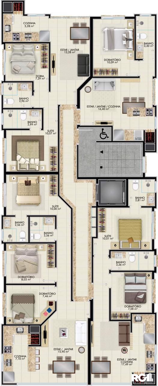 Apartamento à venda com 2 quartos, 52m² - Foto 21