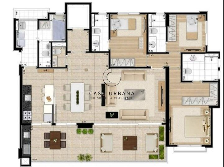 Apartamento à venda com 3 quartos, 158m² - Foto 21