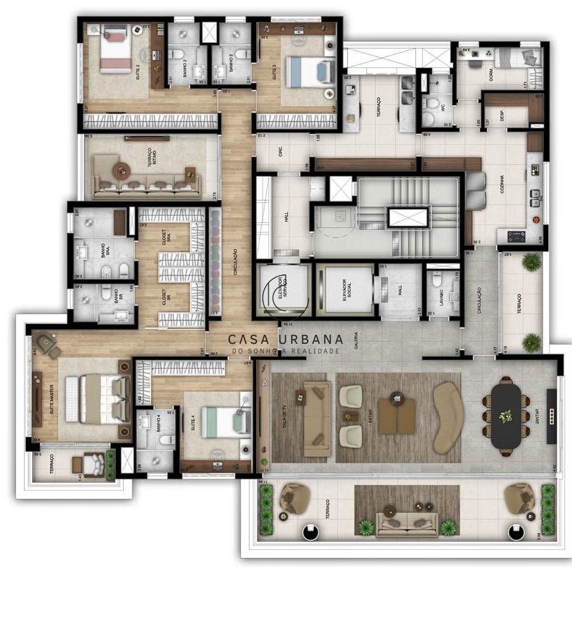 Apartamento à venda com 4 quartos, 355m² - Foto 18