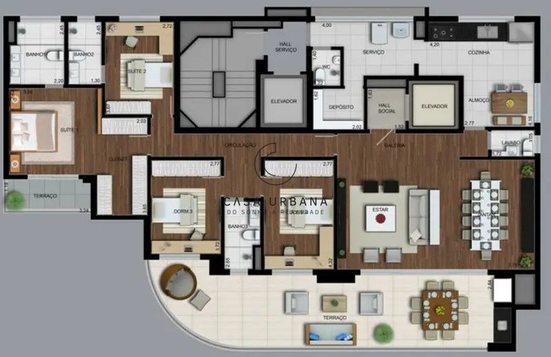 Apartamento à venda com 2 quartos, 215m² - Foto 30