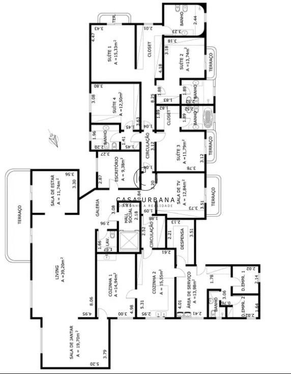 Apartamento à venda com 4 quartos, 377m² - Foto 12