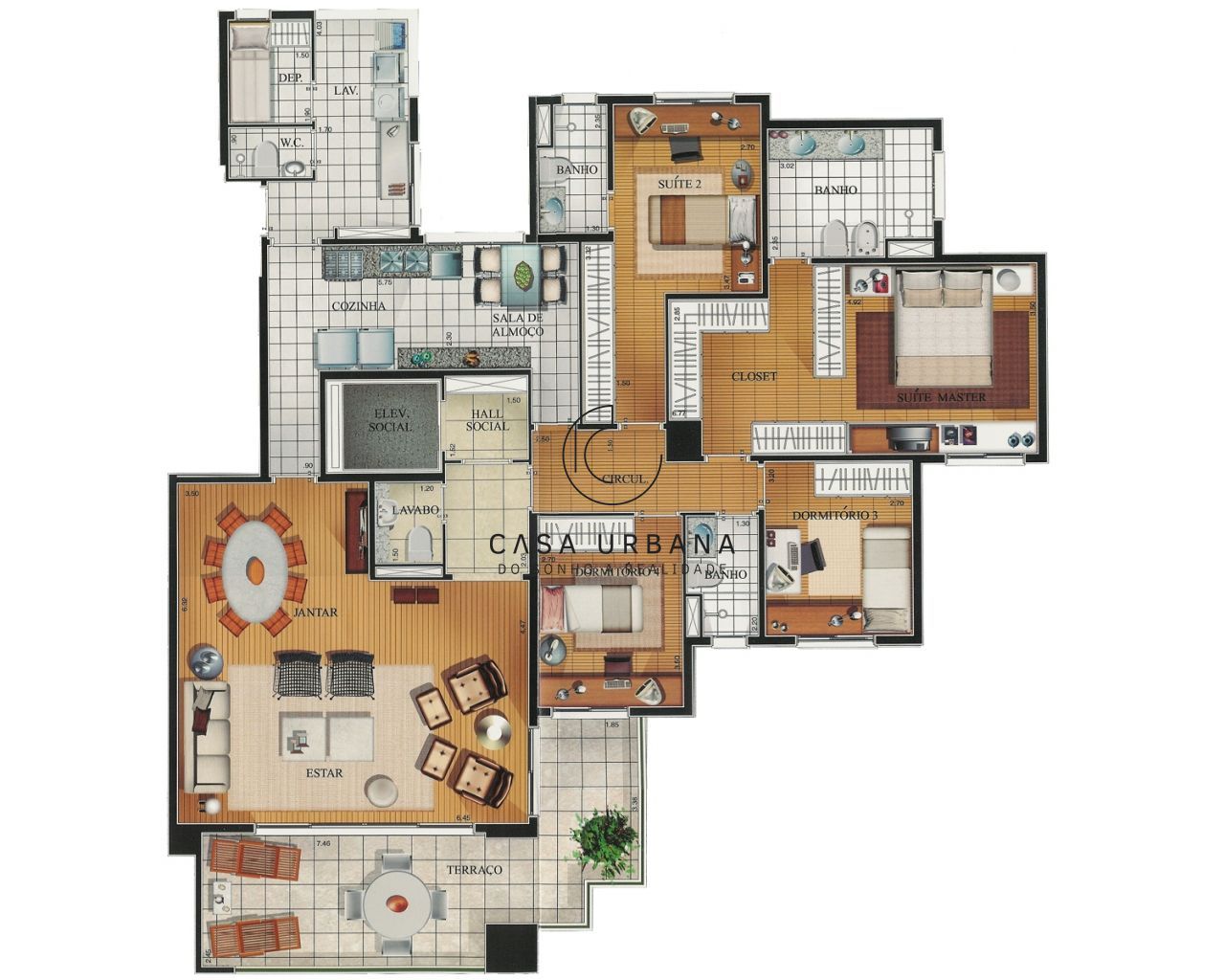 Apartamento, 3 quartos, 191 m² - Foto 21