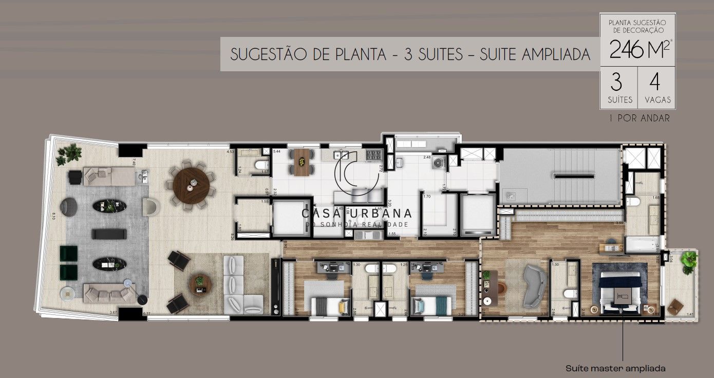 Apartamento à venda com 4 quartos, 246m² - Foto 14