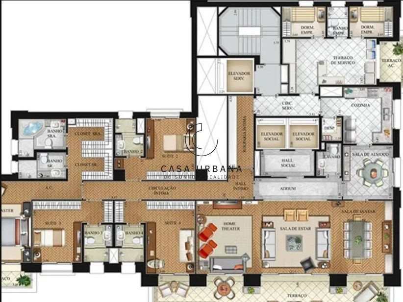 Apartamento à venda com 4 quartos, 350m² - Foto 33