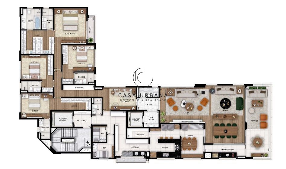 Apartamento à venda com 4 quartos, 330m² - Foto 12