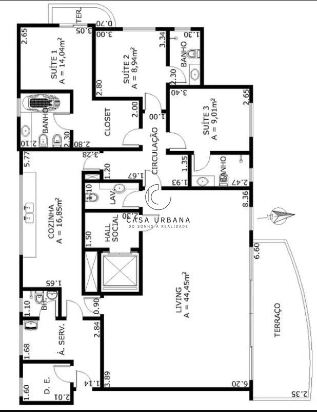 Apartamento à venda com 3 quartos, 167m² - Foto 14