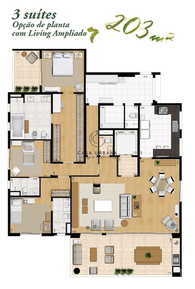 Apartamento à venda com 3 quartos, 203m² - Foto 27