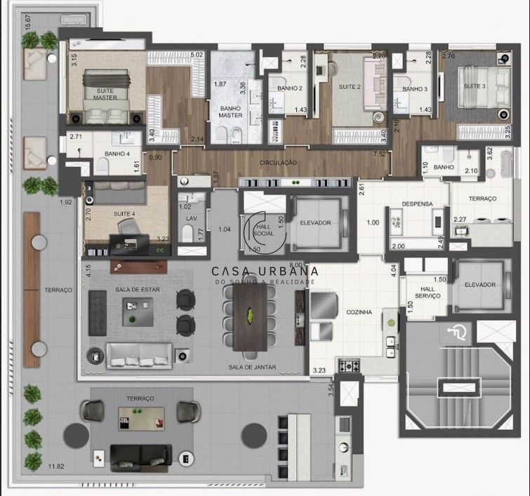 Apartamento, 3 quartos, 246 m² - Foto 27