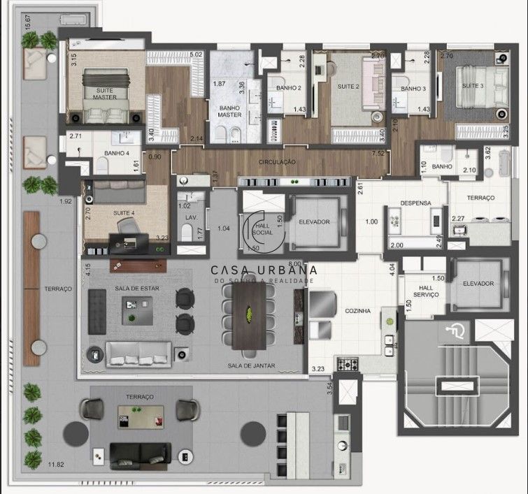 Apartamento à venda com 3 quartos, 246m² - Foto 27