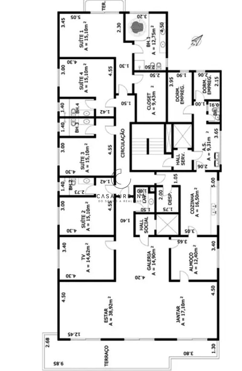 Apartamento à venda com 4 quartos, 323m² - Foto 21