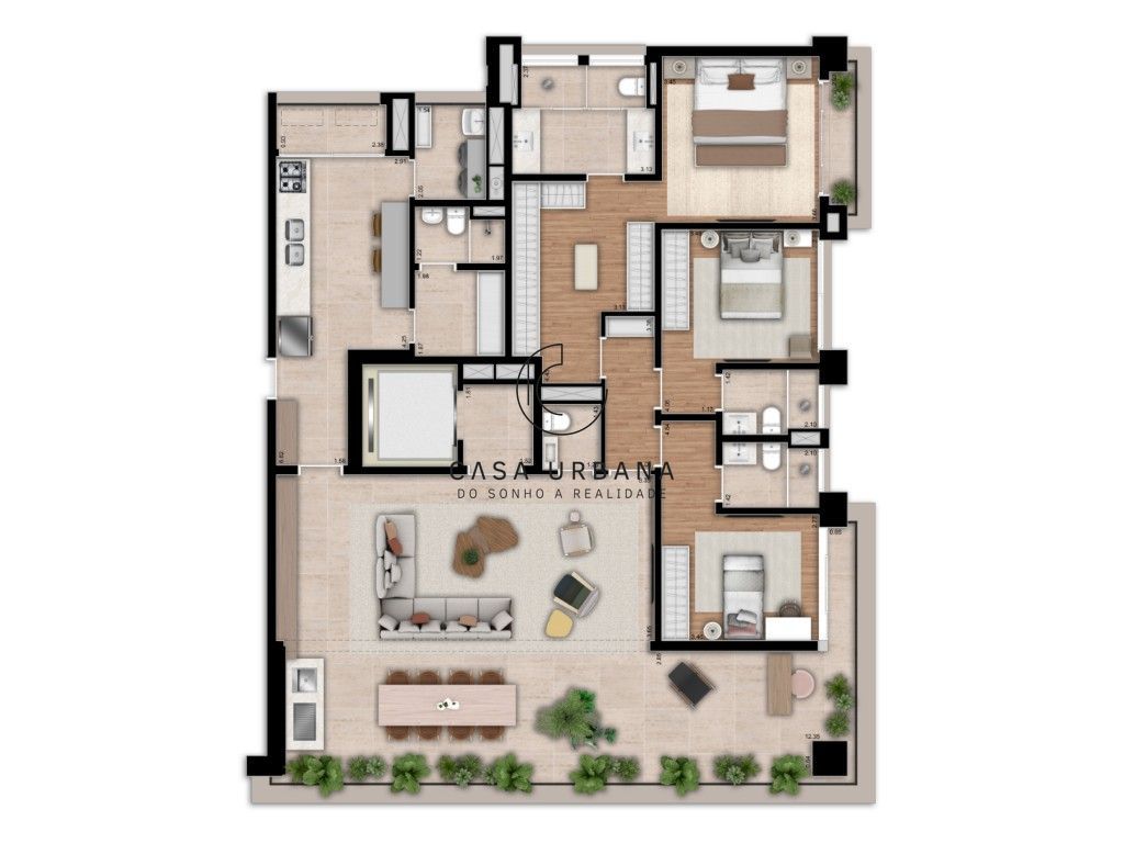Apartamento, 3 quartos, 195 m² - Foto 7