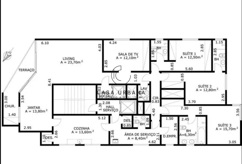 Apartamento, 3 quartos, 180 m² - Foto 27