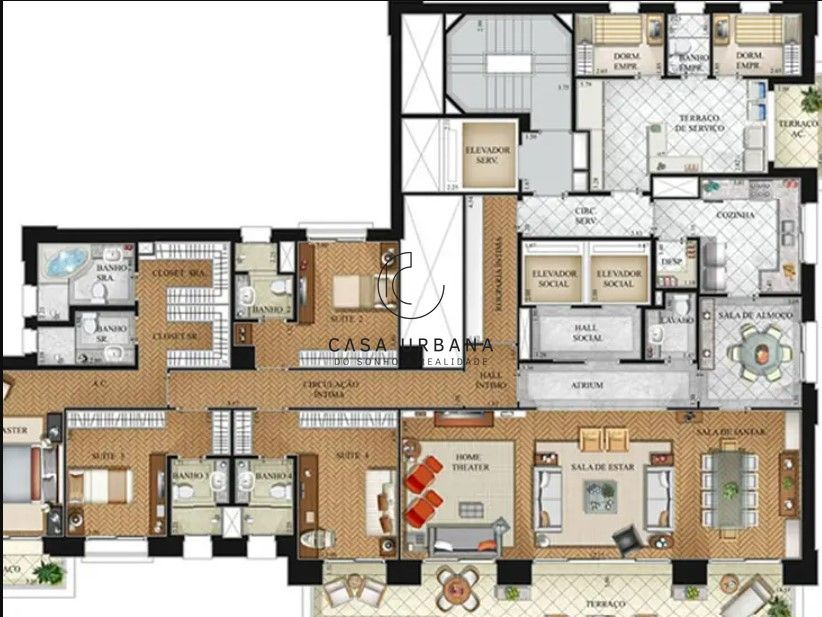 Apartamento, 4 quartos, 350 m² - Foto 25