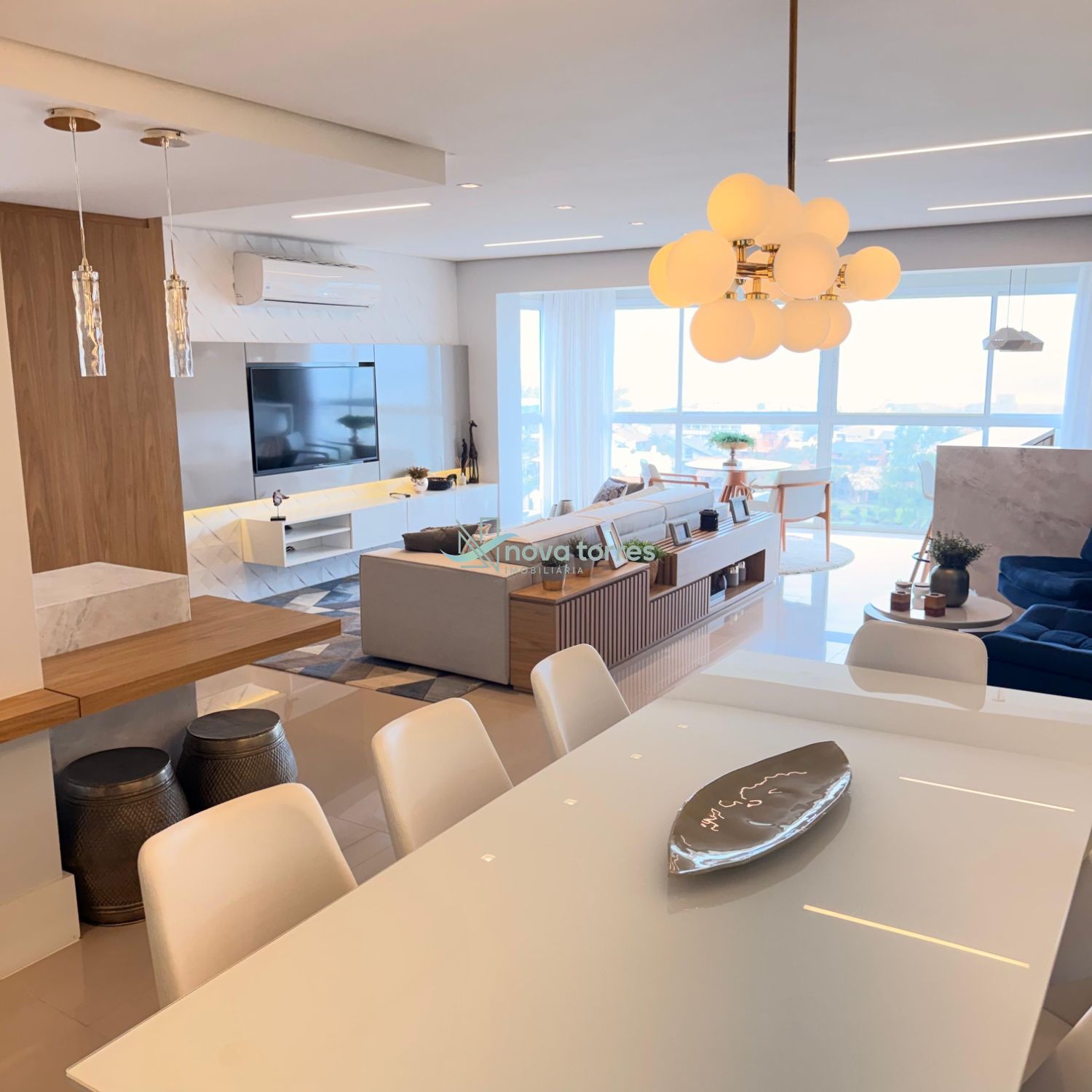 Apartamento Vista Mar e Rio - Próxima da Orla Gastronômica