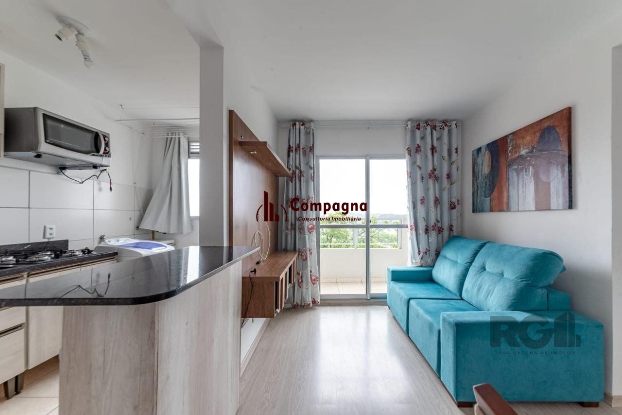 Apartamento 2 dormitórios e uma vaga no bairro morro santana com sacada.