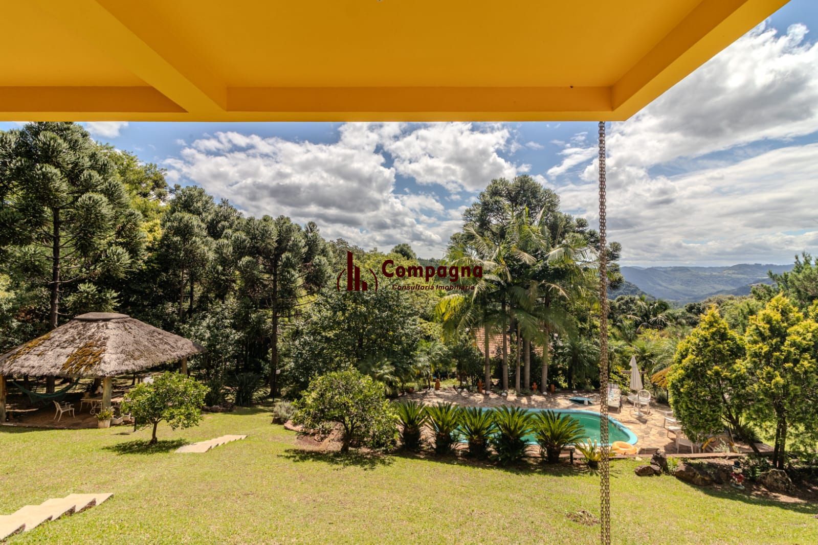 Vista da sacada da casa