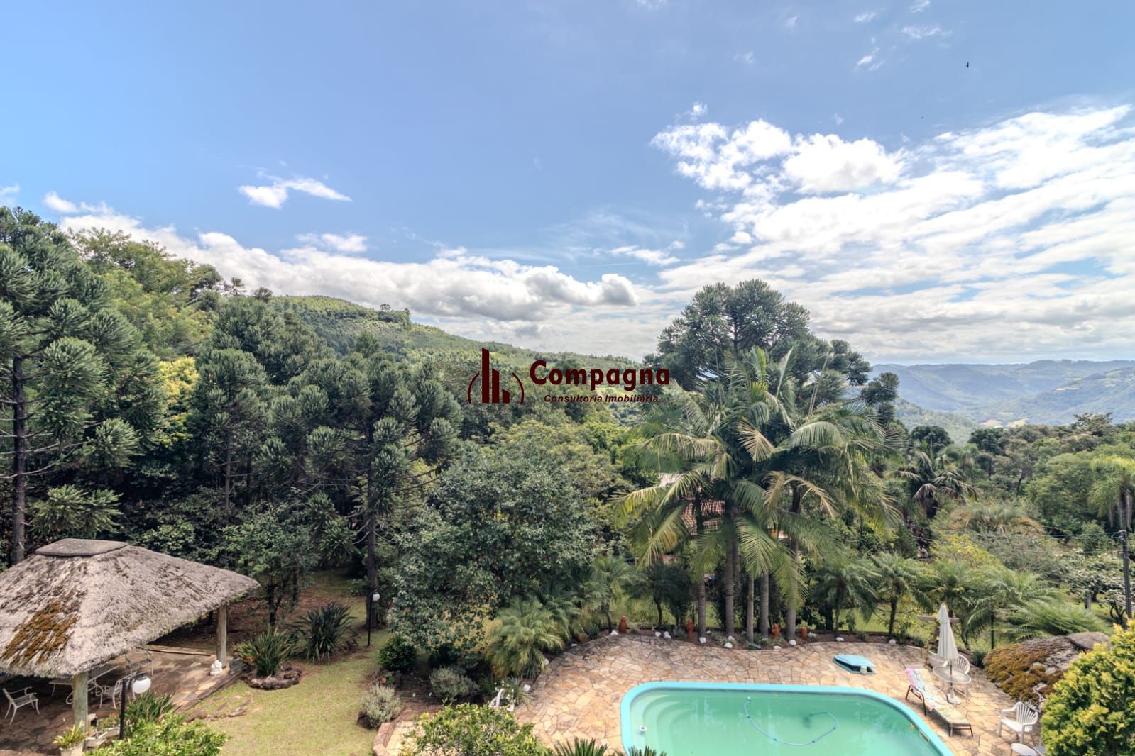 Vista da sacada da casa
