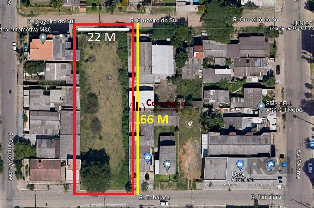 4 TERRENOS de 363m² cada, localizado em um dos bairros mais movimentados em Alvorada