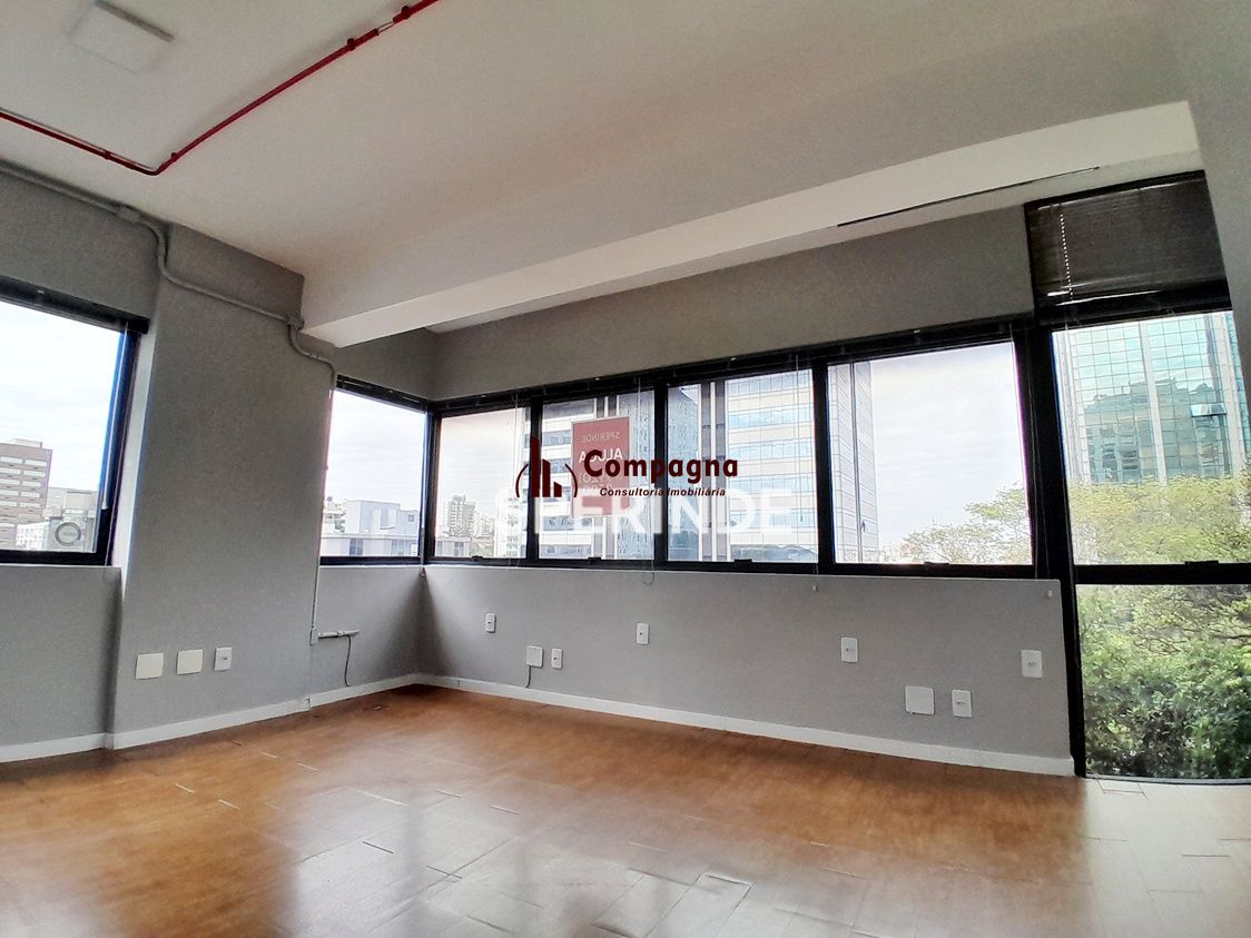 Sala comercial na Av Carlos Gomes, 39m², garagem, portaria