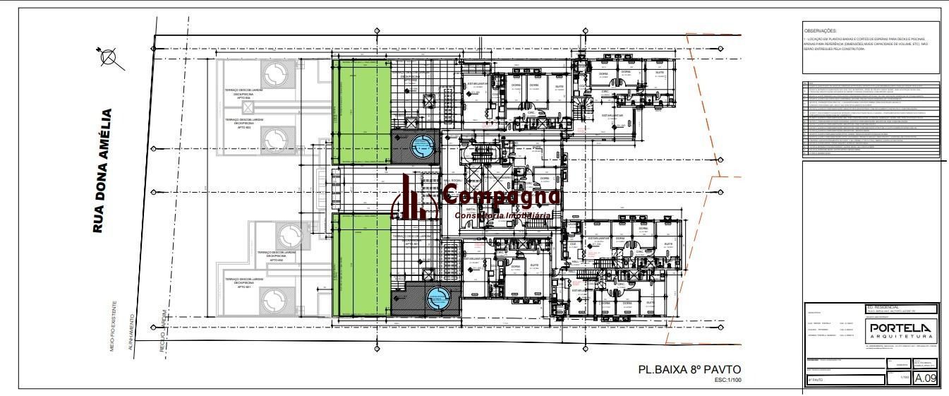 Cobertura para Venda - 199m², 4 dormitórios, sendo 2 suites, 3 vagas - Menino Deus