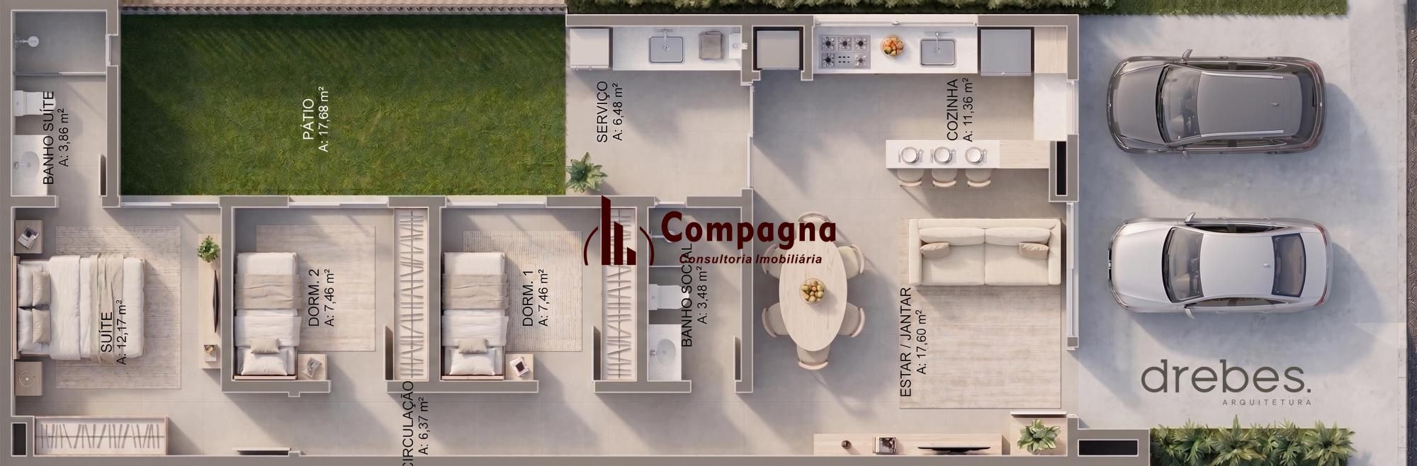 Residência no Condomínio Nova Ipanema Garden, com 3 dormitórios — foto 4