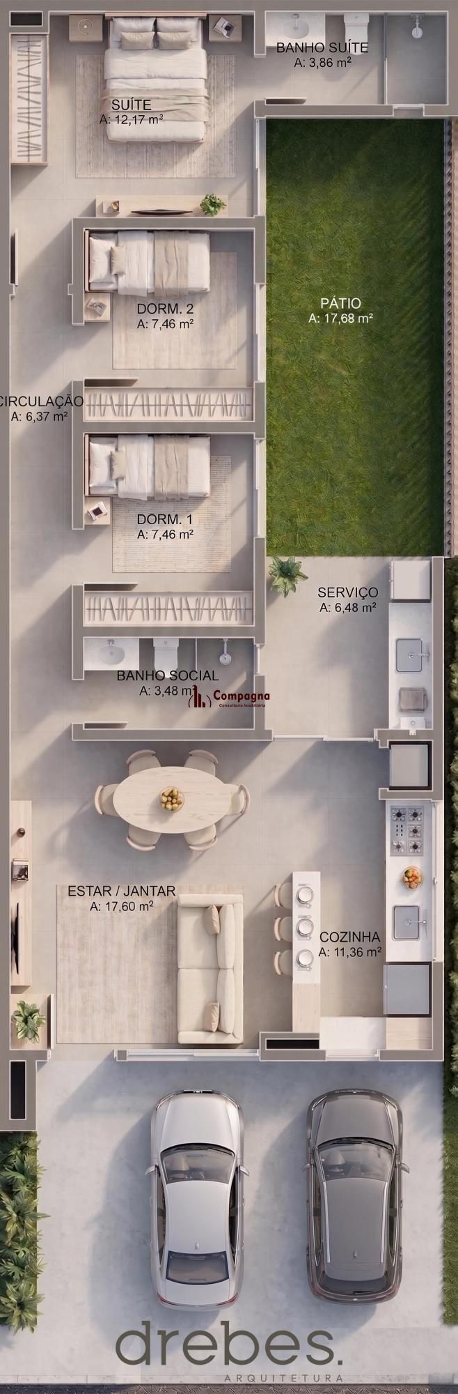 Residência no Condomínio Nova Ipanema Garden, com 3 dormitórios — foto 5