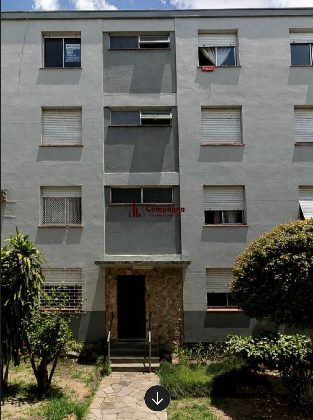 Apartamento de 2 dormitórios e 1 vaga de garagem em Porto Alegre.