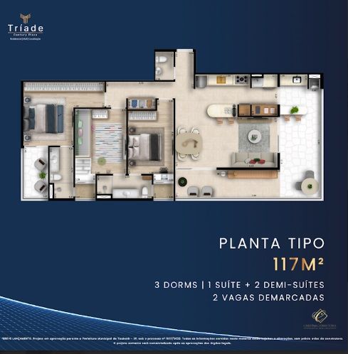 Apartamento à venda com 2 quartos, 69m² - Foto 7