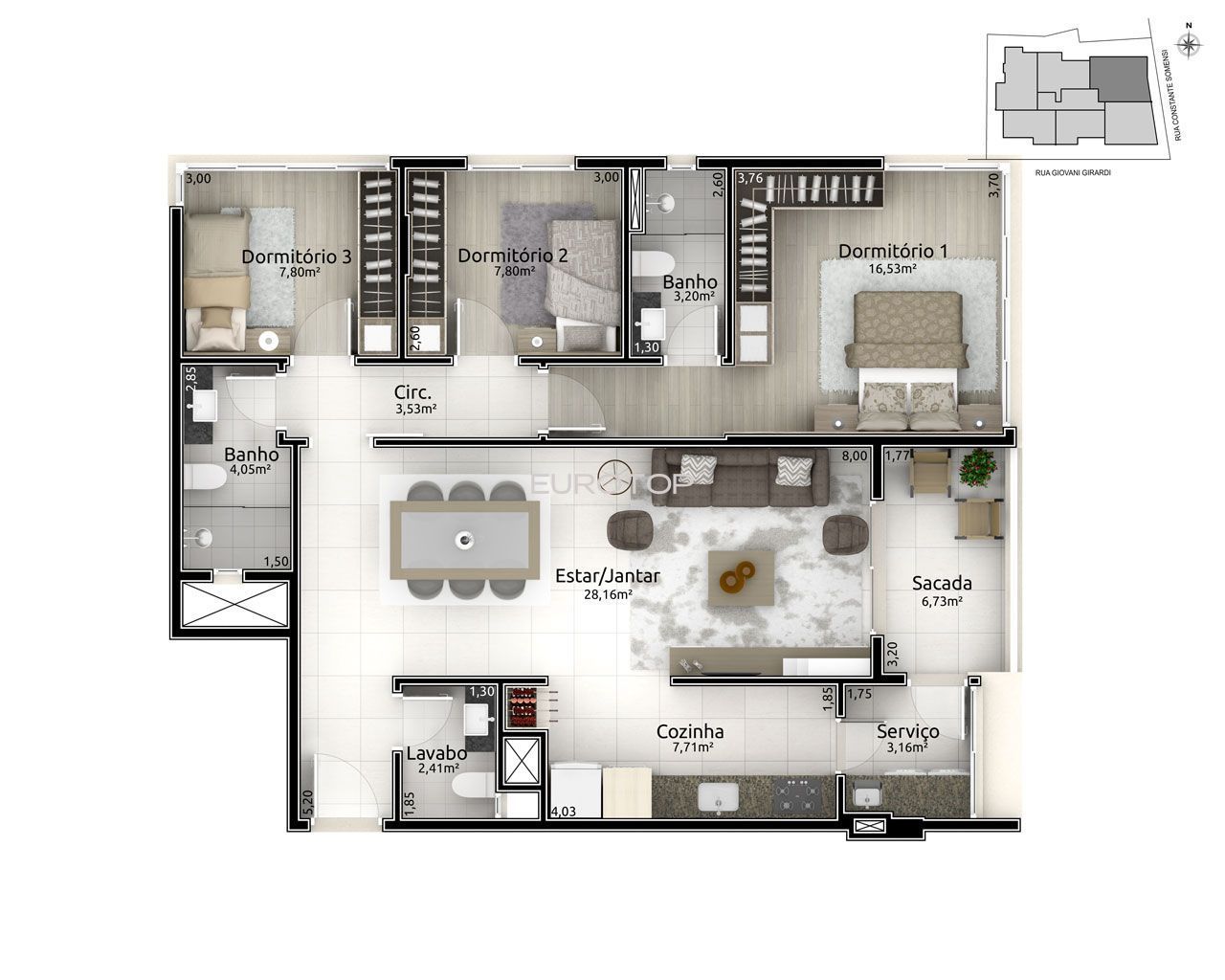 Apartamento à venda com 3 quartos, 109m² - Foto 22