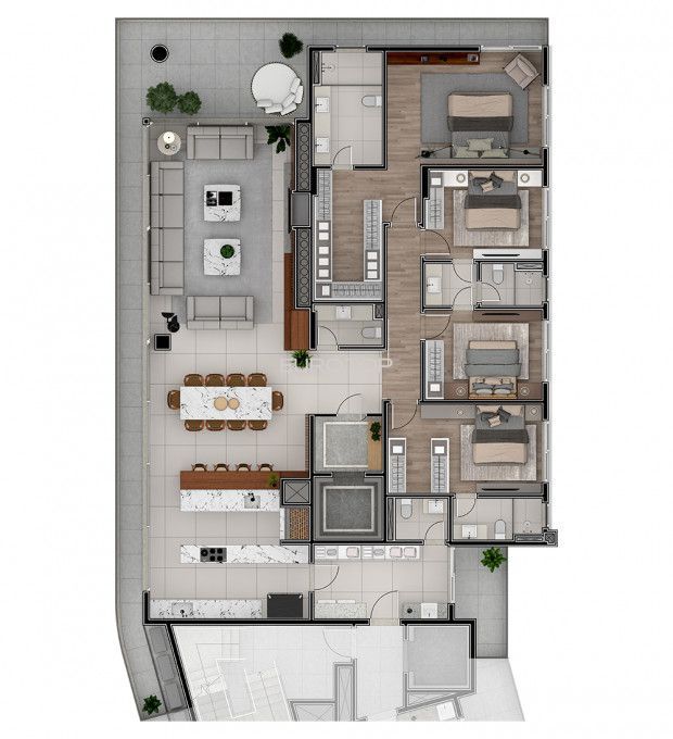 Apartamento à venda com 4 quartos, 279m² - Foto 25