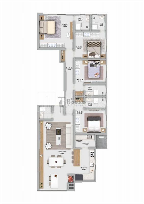 Apartamento à venda com 4 quartos, 136m² - Foto 15