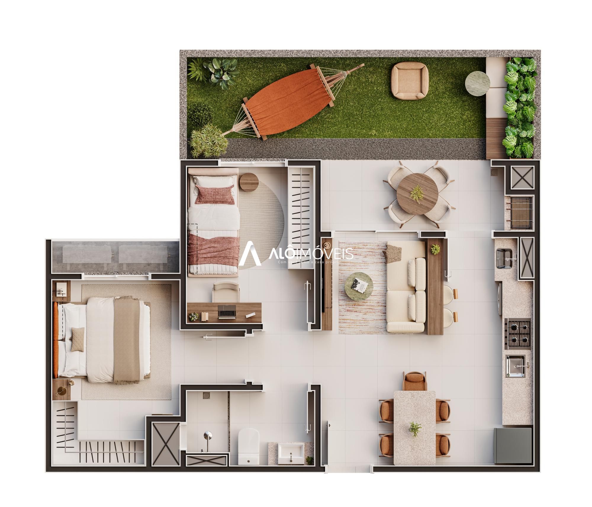 Apartamento, 2 quartos, 65 m² - Foto 3