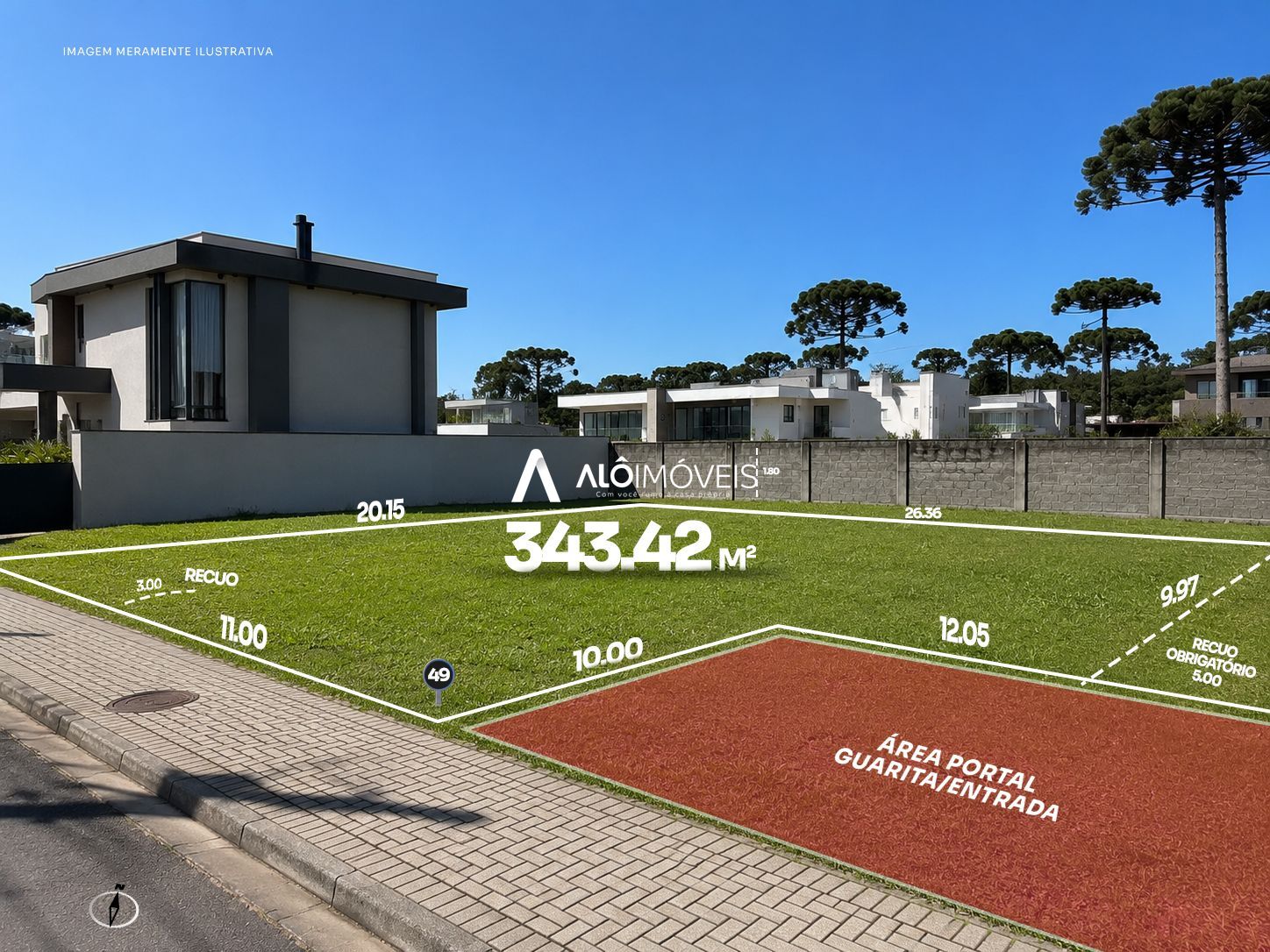 Terreno, 343 m² - Foto 1