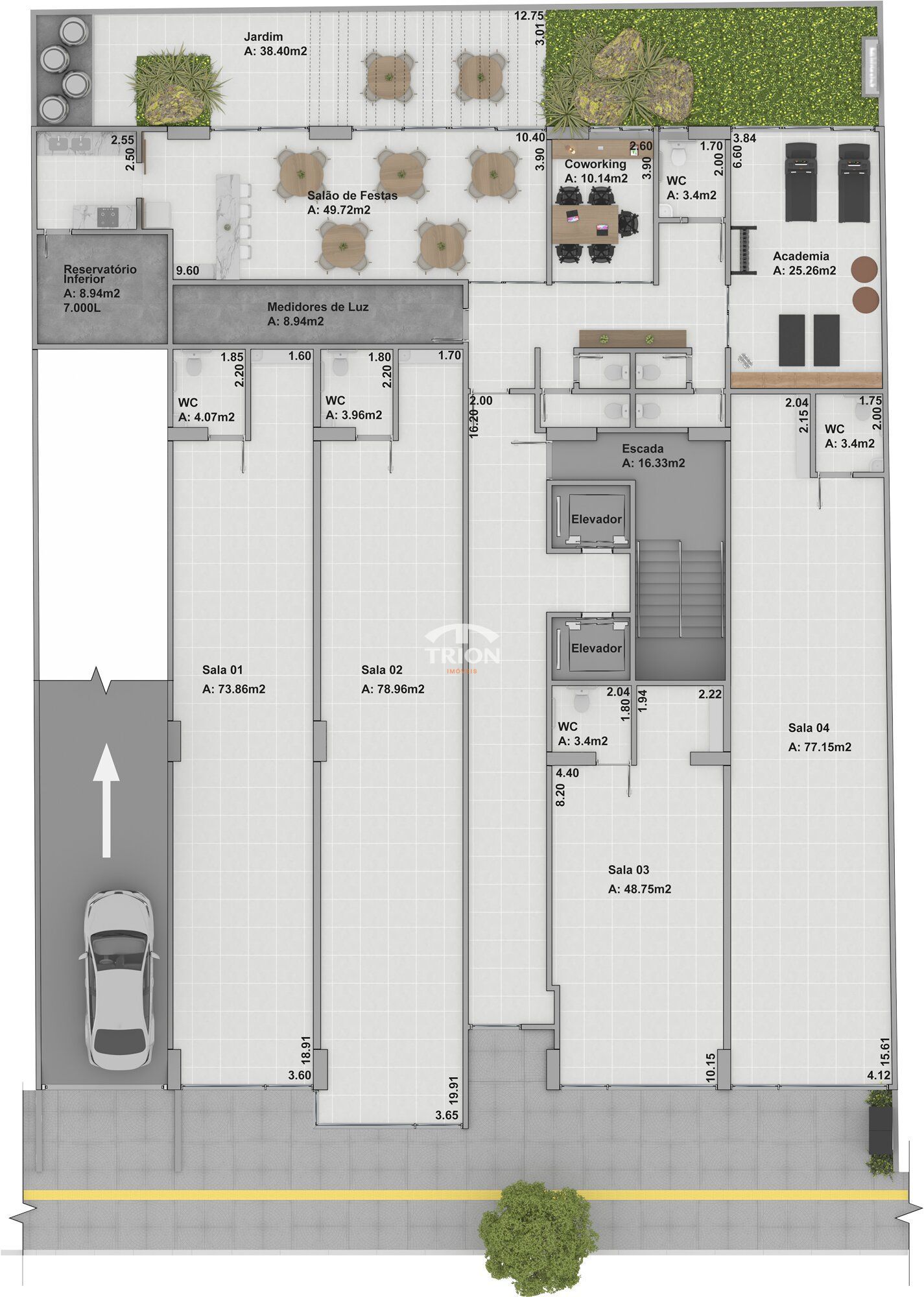 Loja-Salão, 78 m² - Foto 3