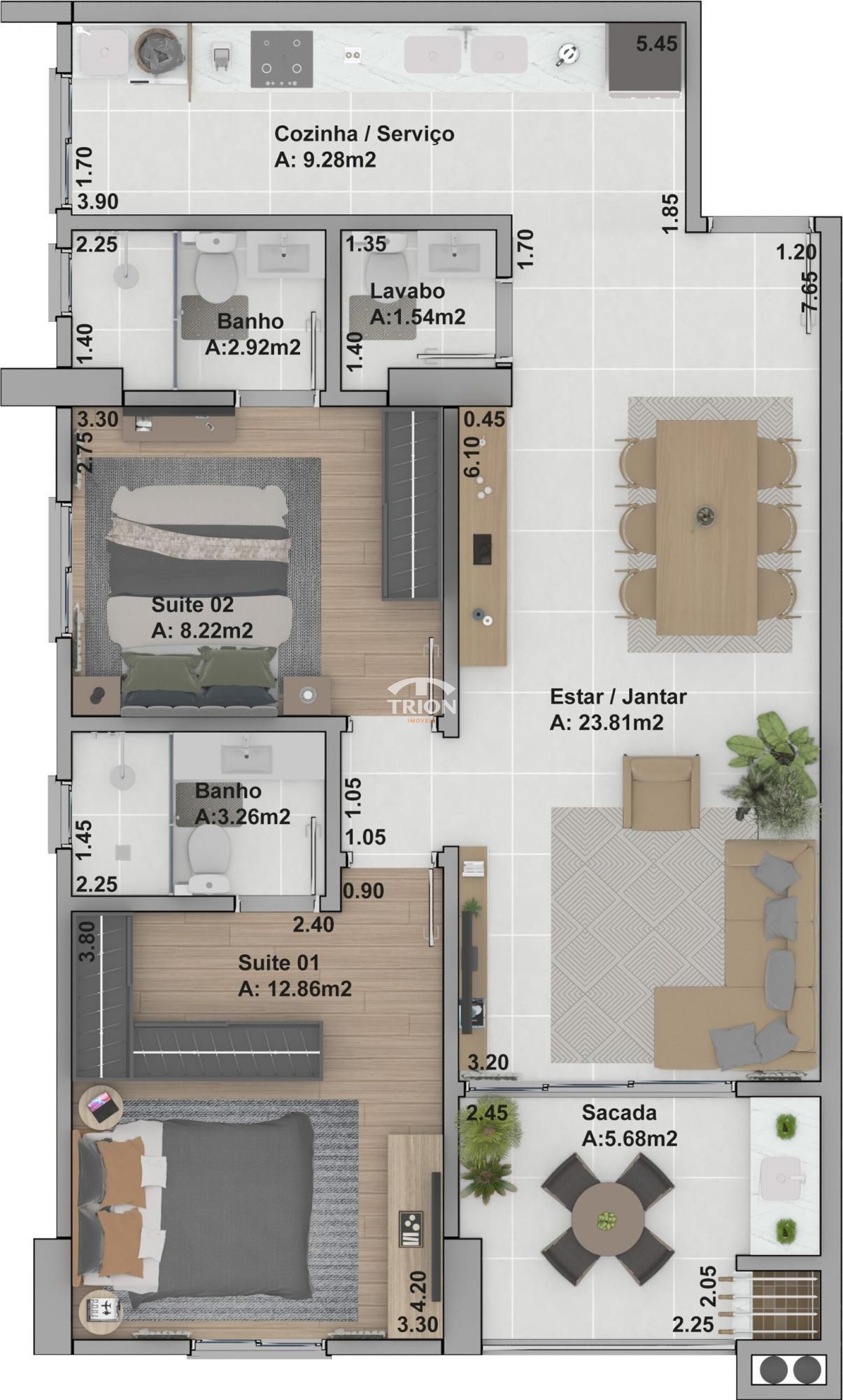 Apartamento, 2 quartos, 85 m² - Foto 4