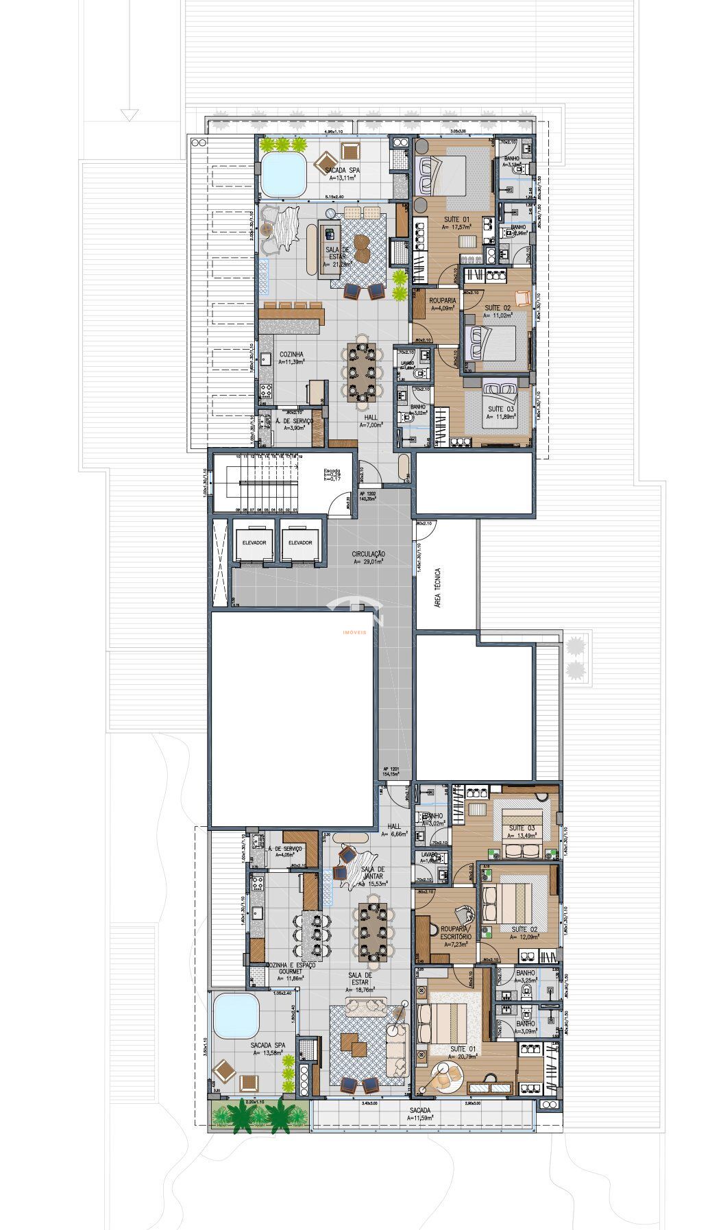 Cobertura, 3 quartos, 140 m² - Foto 12