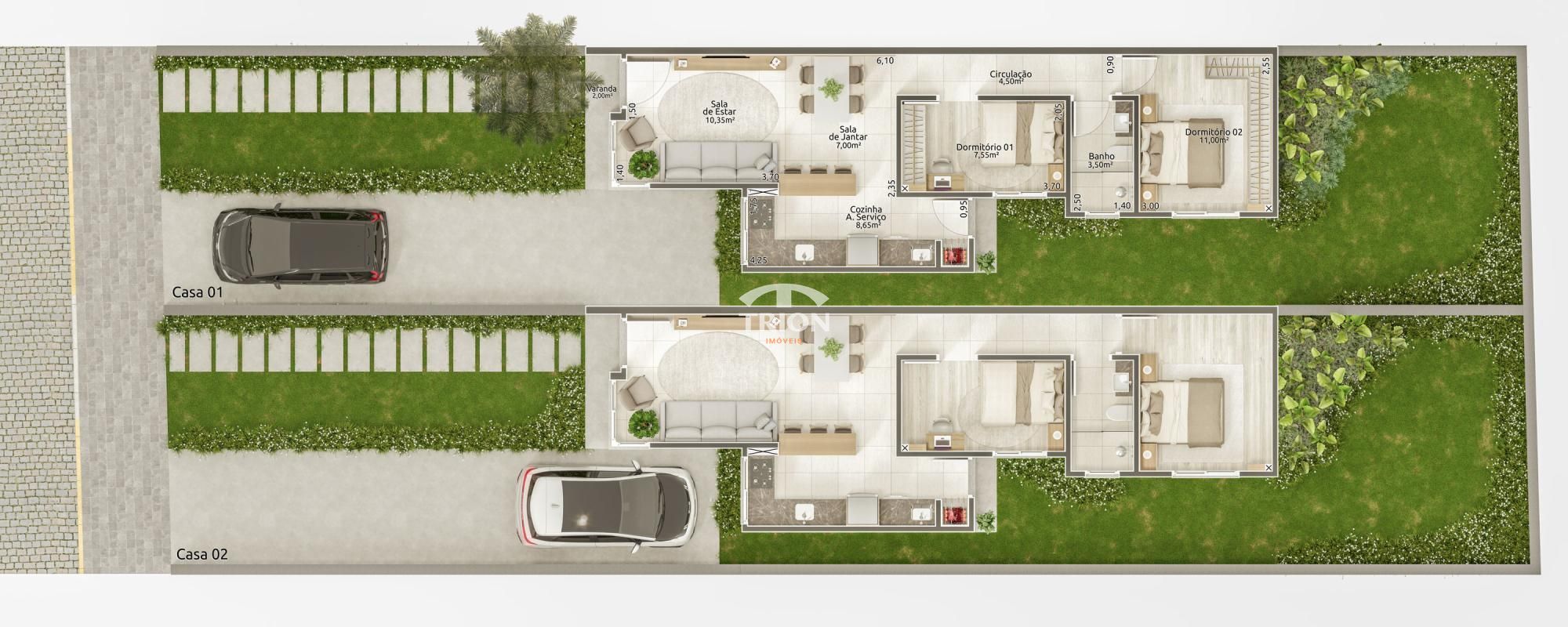 Casa, 2 quartos, 64 m² - Foto 4