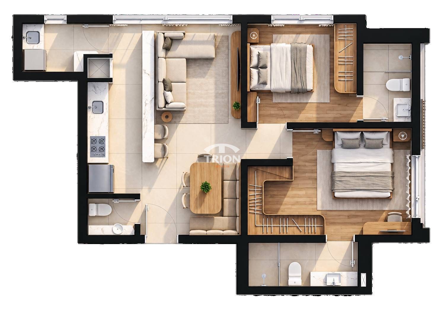 Apartamento, 2 quartos, 68 m² - Foto 4