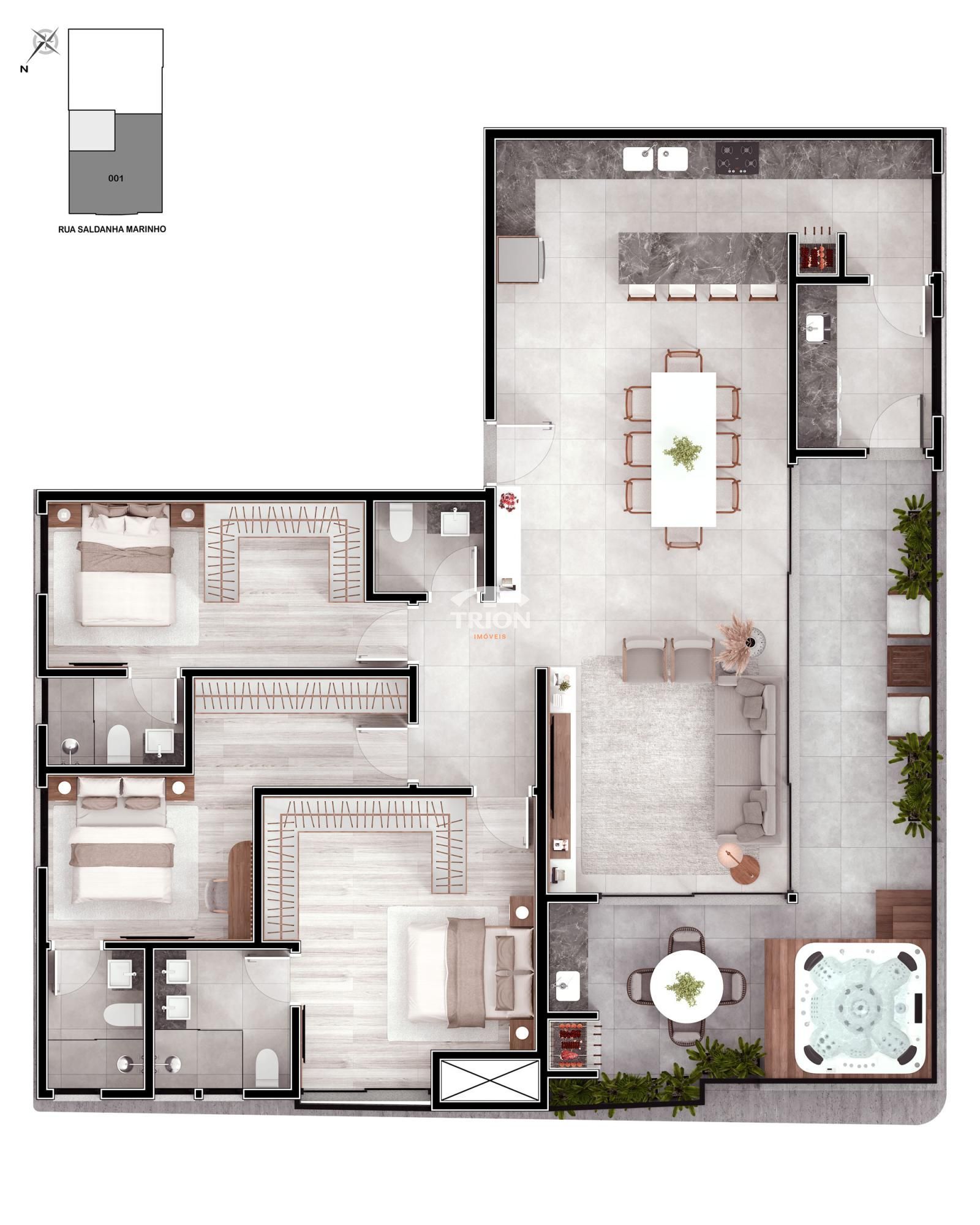 Apartamento, 3 quartos, 171 m² - Foto 3