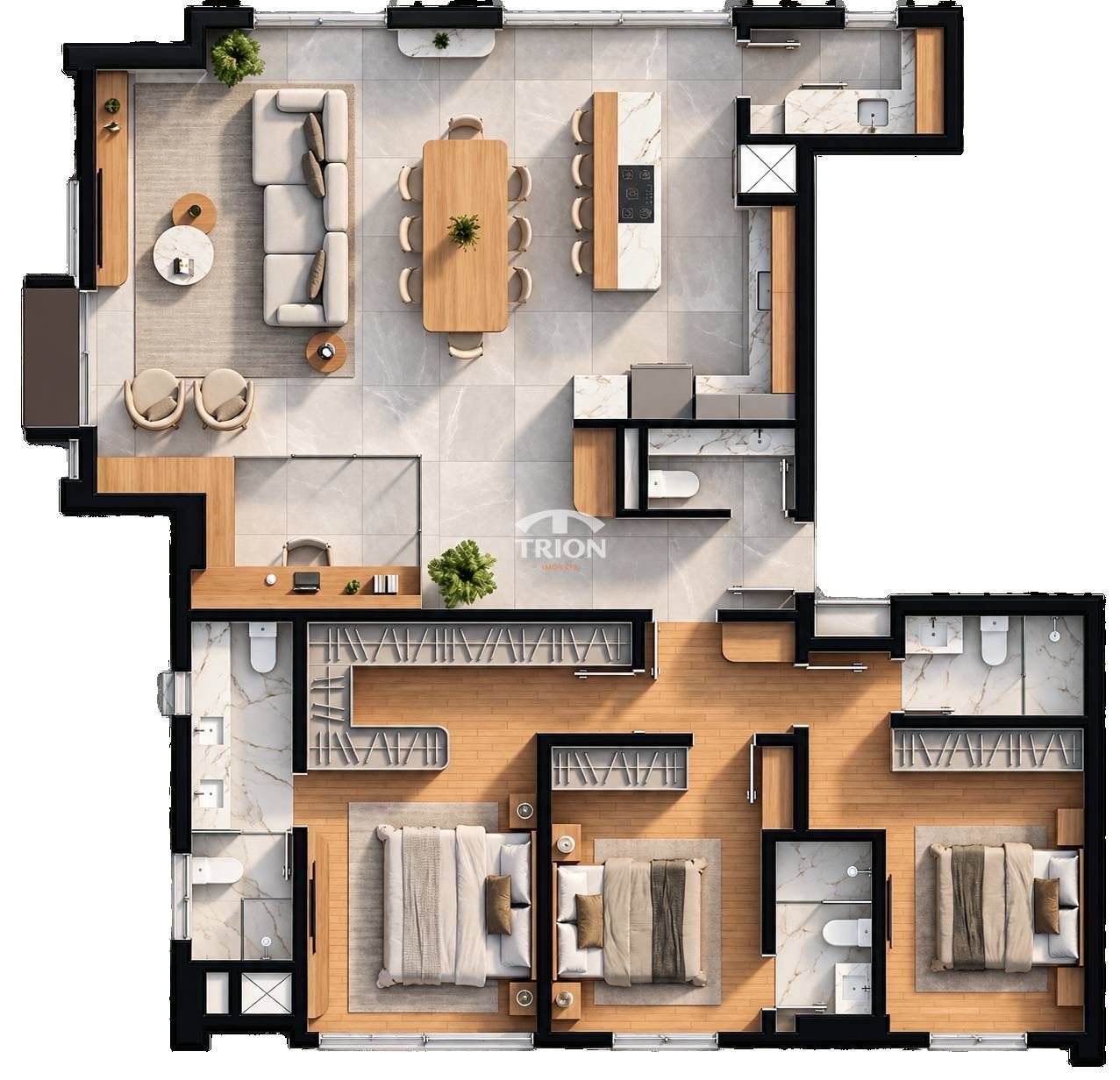 Apartamento, 3 quartos, 144 m² - Foto 9