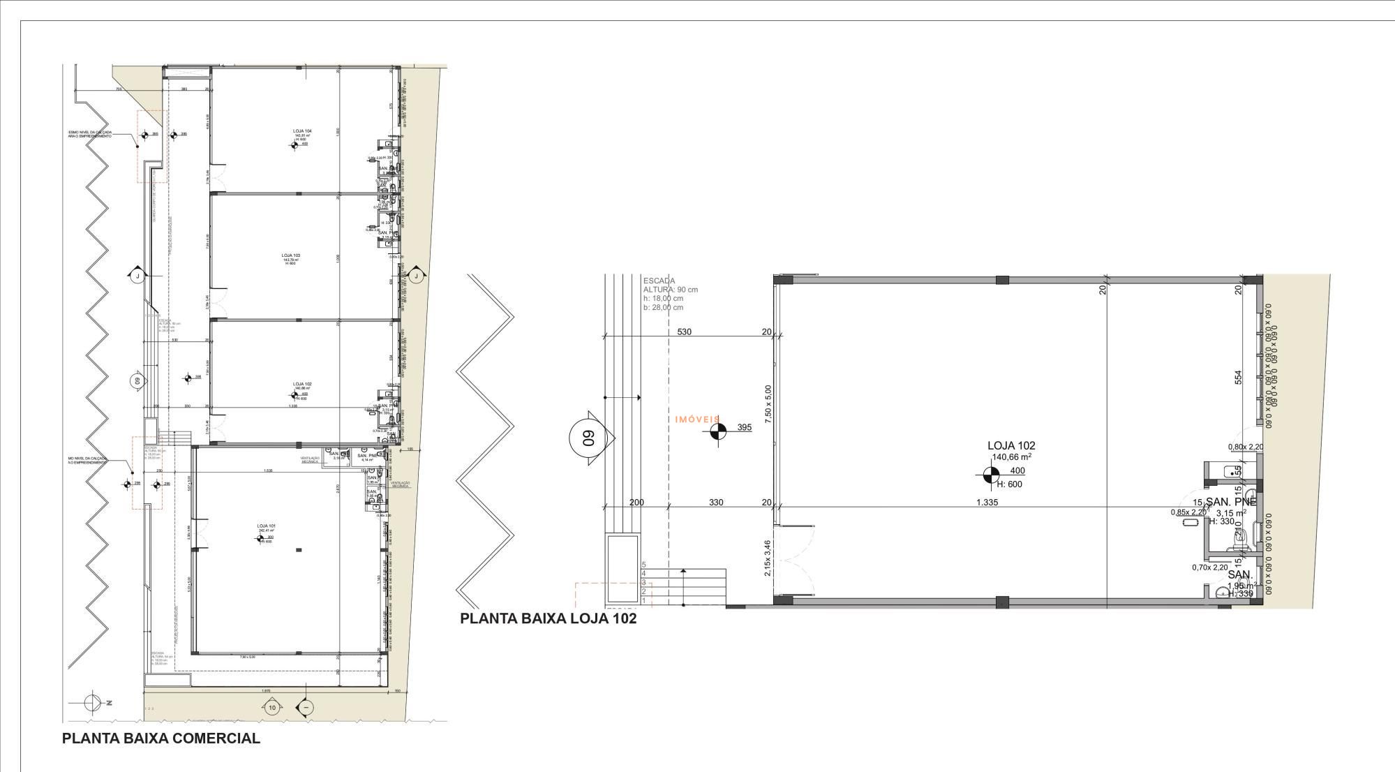 Loja-Salão, 155 m² - Foto 3