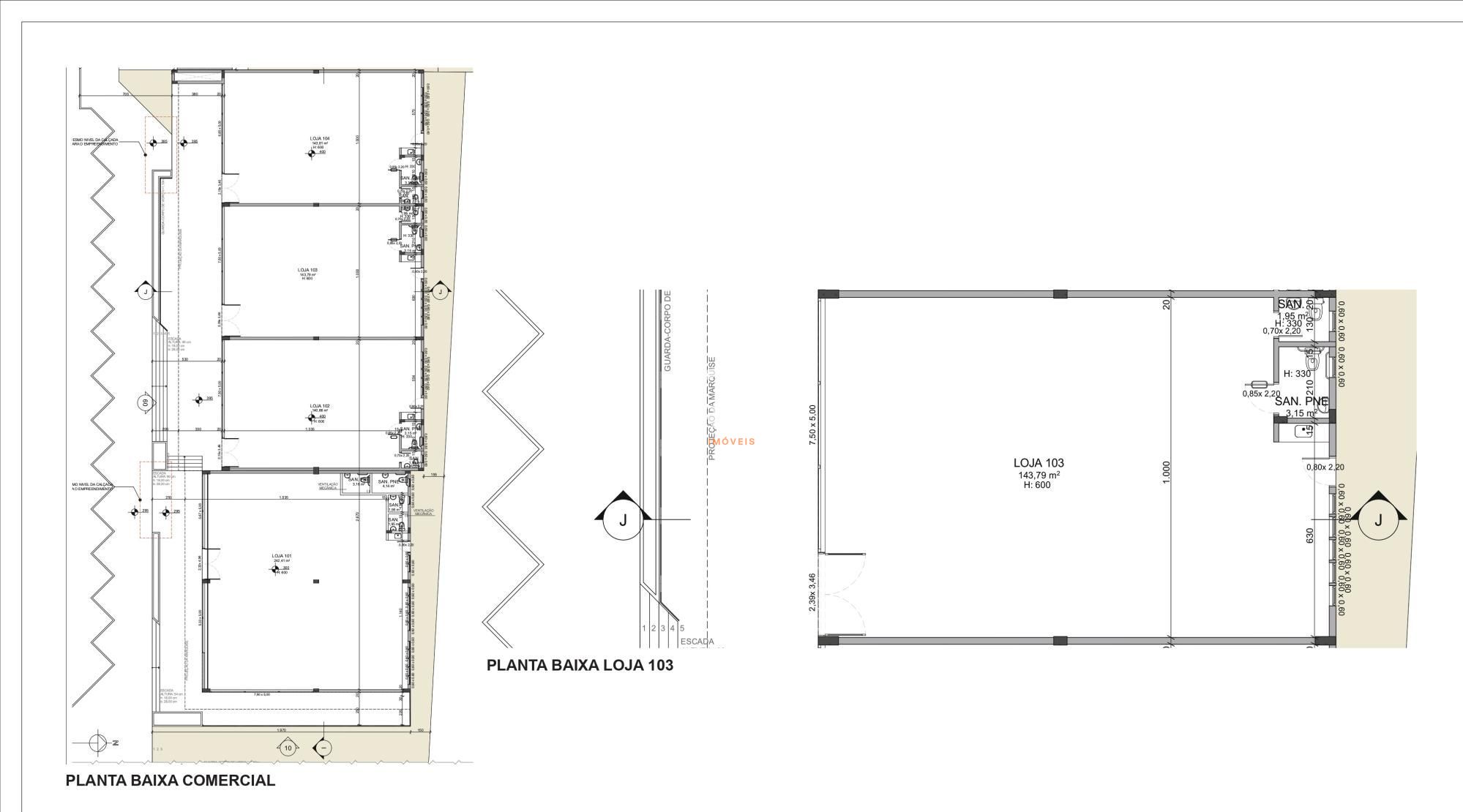 Loja-Salão, 157 m² - Foto 3