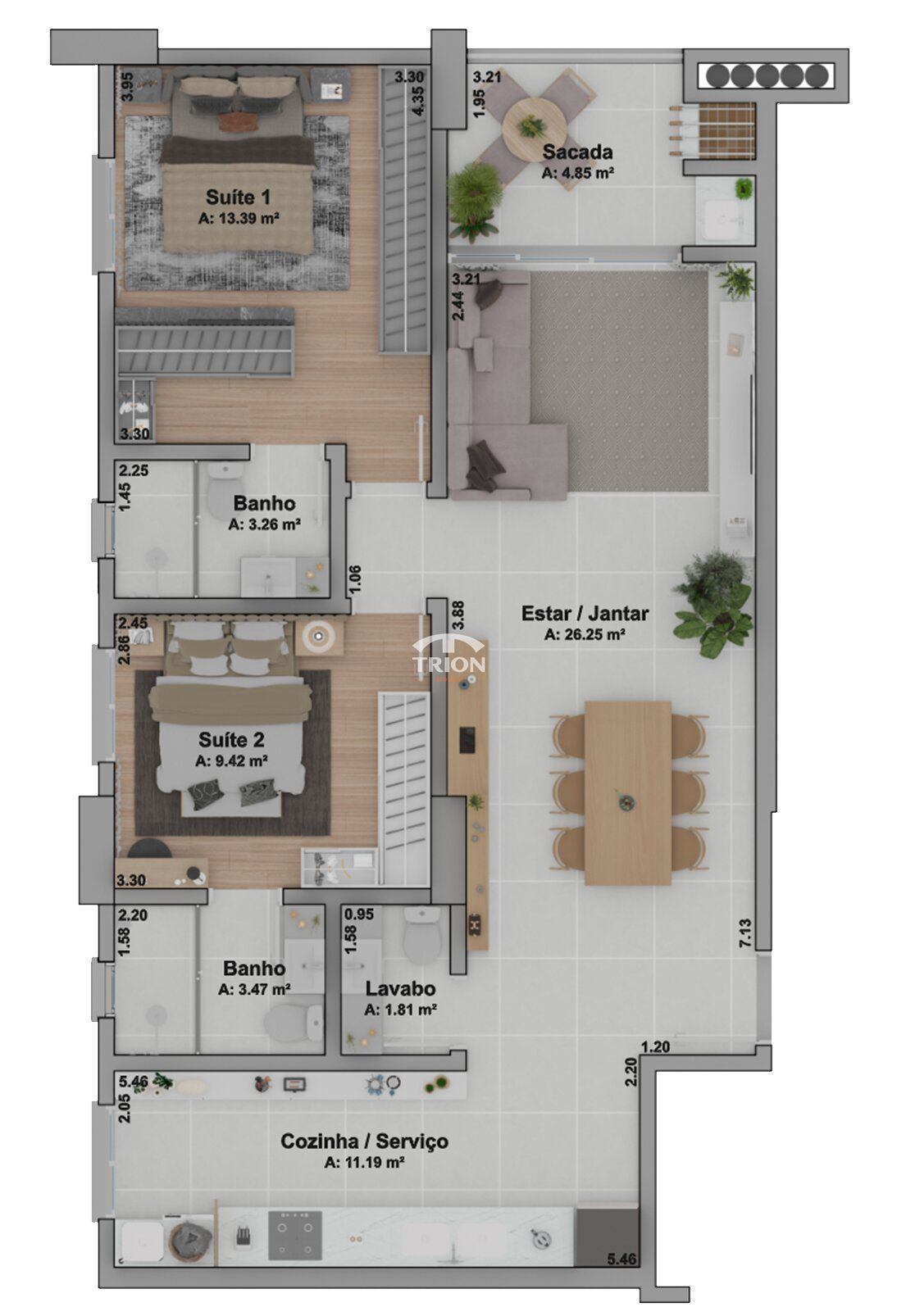 Apartamento, 2 quartos, 97 m² - Foto 4