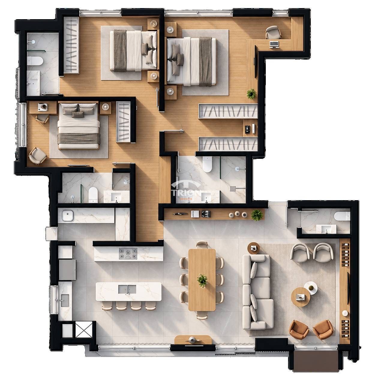 Apartamento, 3 quartos, 144 m² - Foto 8