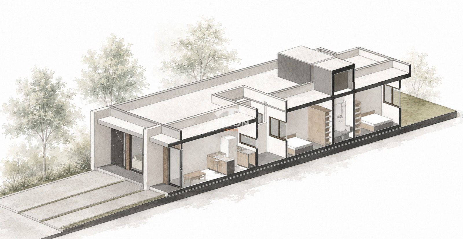 Casa, 2 quartos, 57 m² - Foto 3